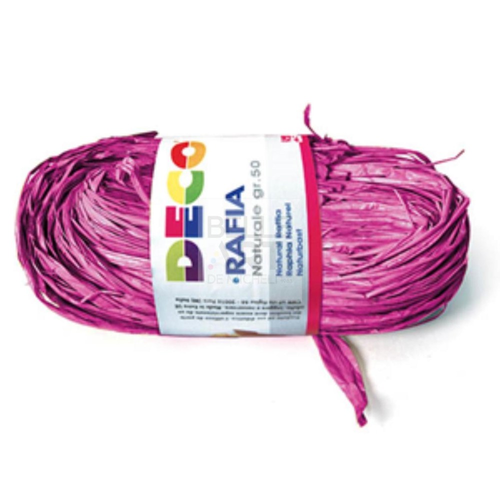 RAFFIA NATURALE GR. 50 ROSA FUCSIA