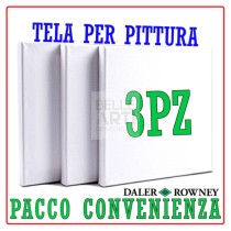 TELA PITTURA CONFEZIONE OFFERTA DA 3 PZ. D&R SERIE SIMPLY F.TO 20X20