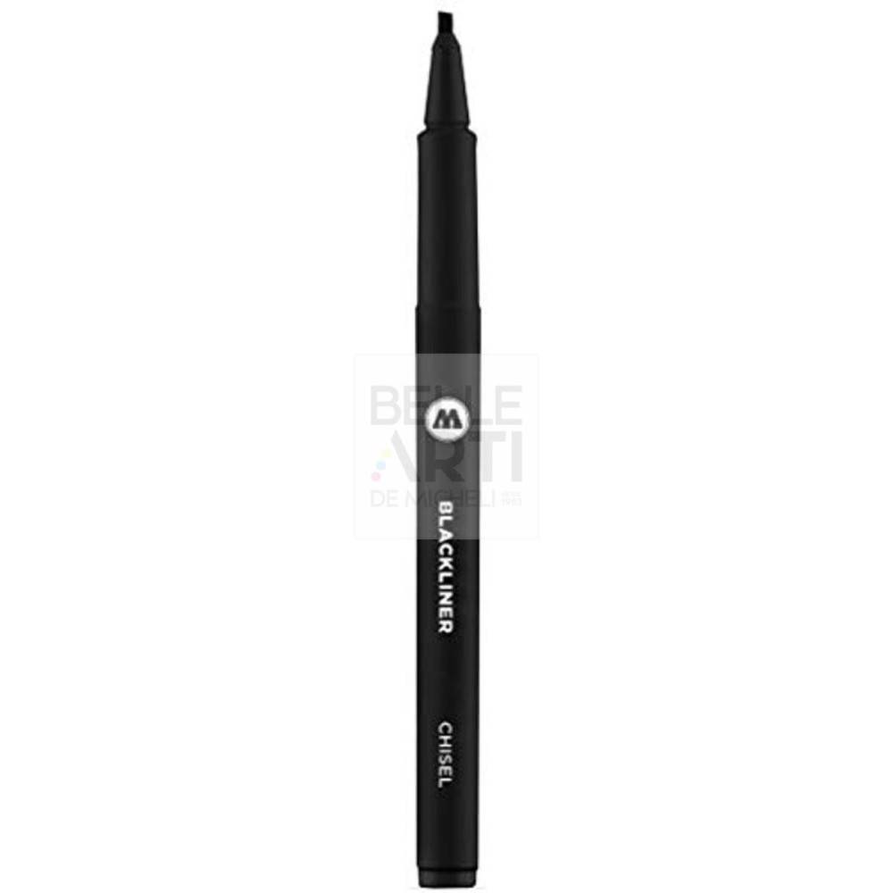 PENNARELLO BLACKLINER MOLOTOW NERO CHISEL SCALPELLO