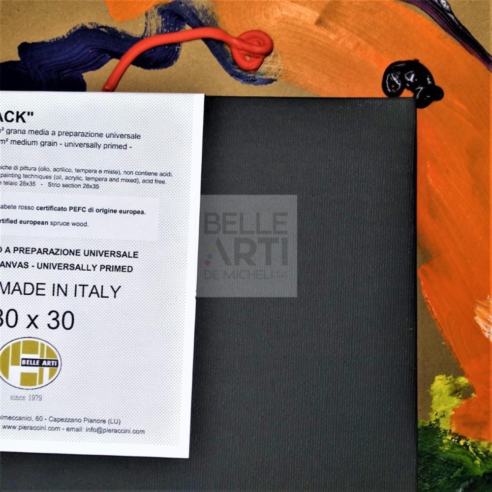TELA NERA ITALIANA LINEA MAXI/40 TELAIO ALTO GRANA MEDIA 561 F.TO 40X80