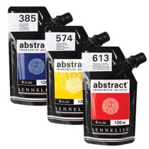 COLORE ACRILICO SERIE ABSTRACT DA 120 ml 070 IRIDESCENTE  NERO