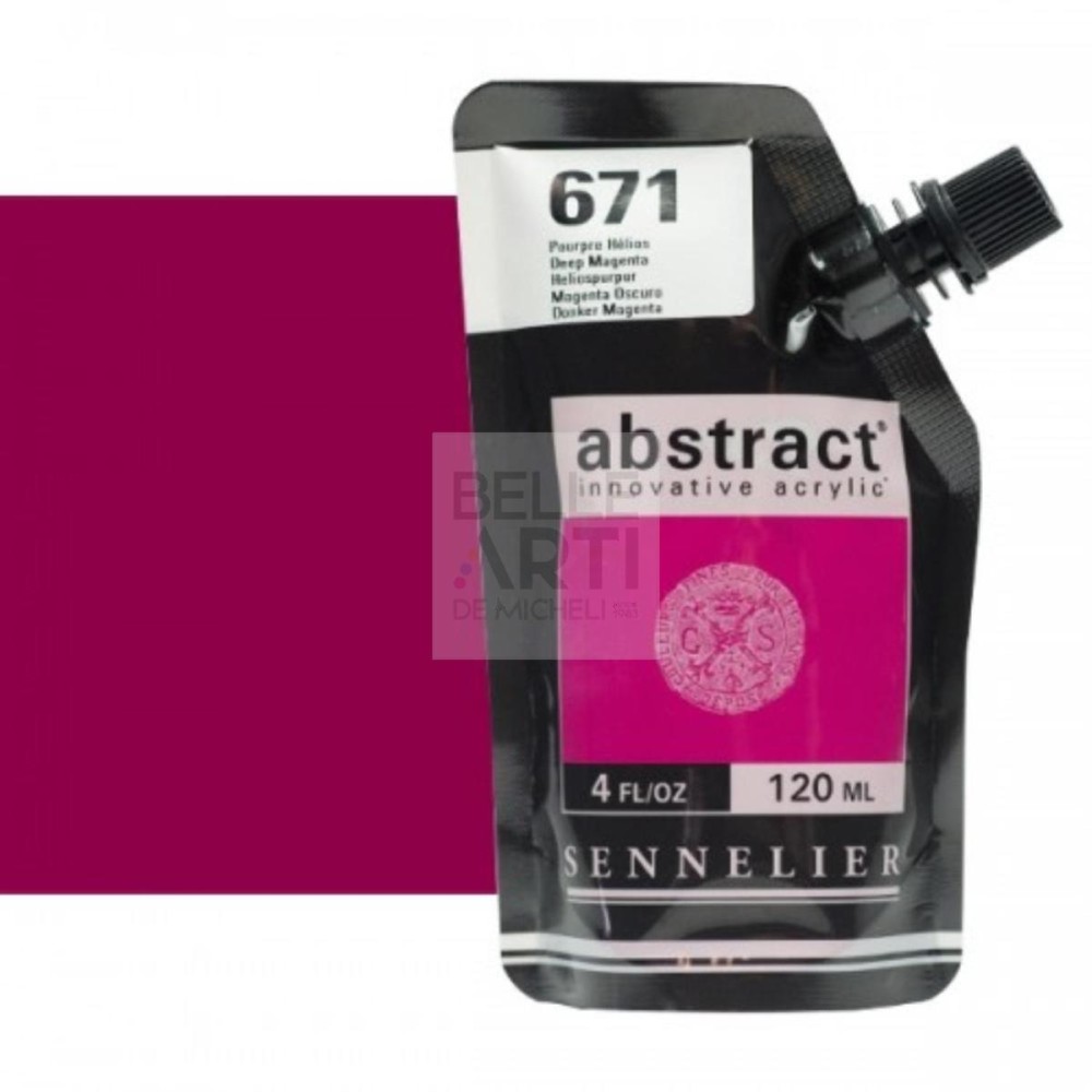 COLORE ACRILICO SERIE ABSTRACT DA 120 ml 671 ROSSO MAGENTA
