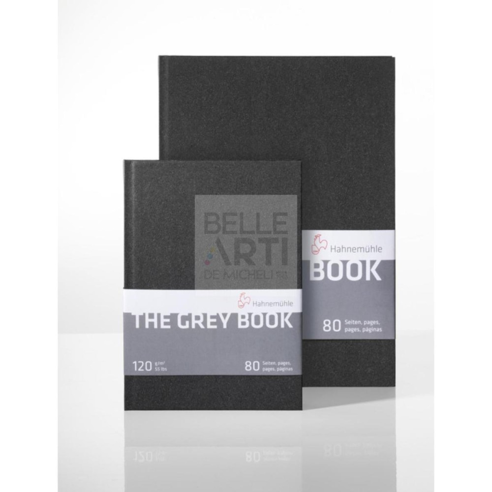 BLOCCO CARTA " THE GREY BOOK " F.TO A5 - 120 GR. GRANA FINE 80 FG.