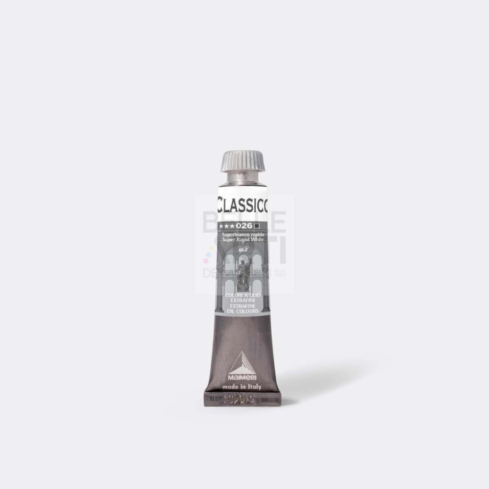 COLORE AD OLIO SERIE CLASSICO DA 20 ml. 026 SUPERBIANCO RAPIDO