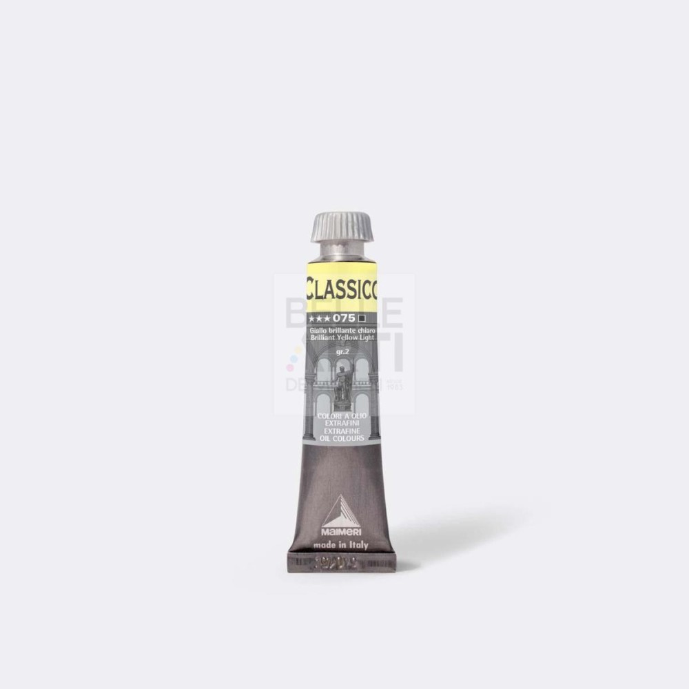 COLORE AD OLIO SERIE CLASSICO DA 20 ml. 075 GIALLO BRILLANTE CHIARO