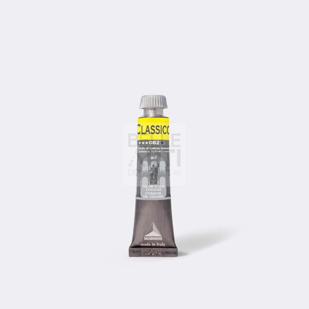 COLORE AD OLIO SERIE CLASSICO DA 20 ml. 082 GIALLO CADMIO LIMONE