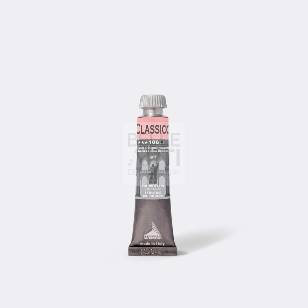 COLORE AD OLIO SERIE CLASSICO DA 20 ml. 106 GIALLO NAPOLI ROSSASTRO