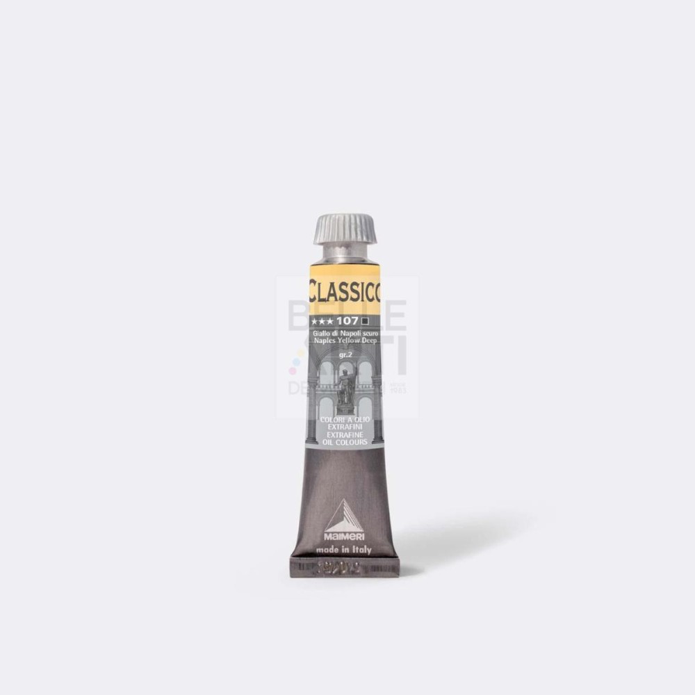COLORE AD OLIO SERIE CLASSICO DA 20 ml. 107 GIALLO NAPOLI SCURO