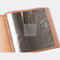 FOGLIA ARGENTO everbright IMITAZIONE LIBRETTO DA 100 FG. 16X16 CM