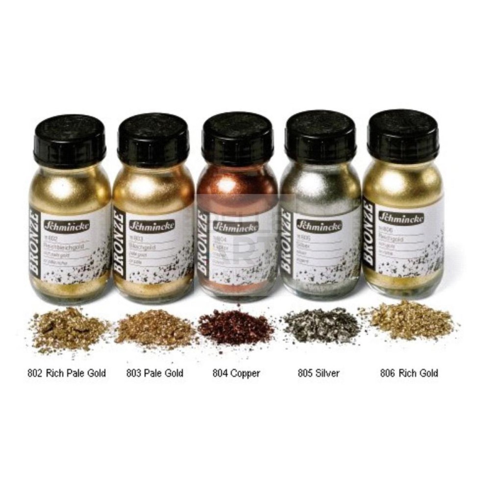 DORATURA " AQUA BRONZI " TONO 811 ORO RICCO DA 20ML. IN POLVERE SOLUBILI IN ACQUA SCHMINCKE